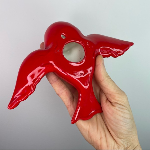 Artisan-Made Ceramic Bird Wall Decor - Picture 3 of 6